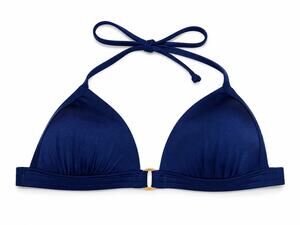 NWOT Venus Navy Halter Push Up Bikini Top 32B/34A/36AA